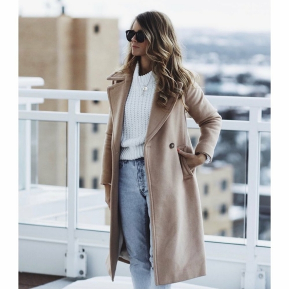 Nwt Club Monaco Daylina Coat In Almond 